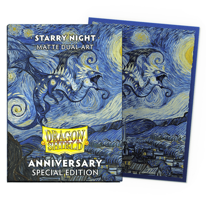 Arcane Tinmen Dragon Shield Brushed Art - Special Edition Starry Night (100 Sleeves) available at Northumbrian Tin Soldier