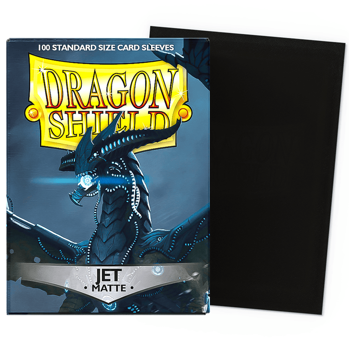Arcane Tinmen Dragon Shield Matte - Jet (100 Sleeves) available at Northumbrian Tin Soldier
