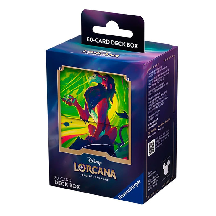 Disney-Ravensburger Disney Lorcana - Azurite Sea - Deck Box - Scar available at Northumbrian Tin Soldier