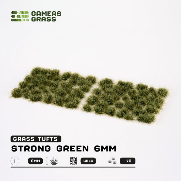Gamers Grass Gamers Grass: 6mm Wild Tufts - Strong Green Basing Materials available at Northumbrian Tin Soldier