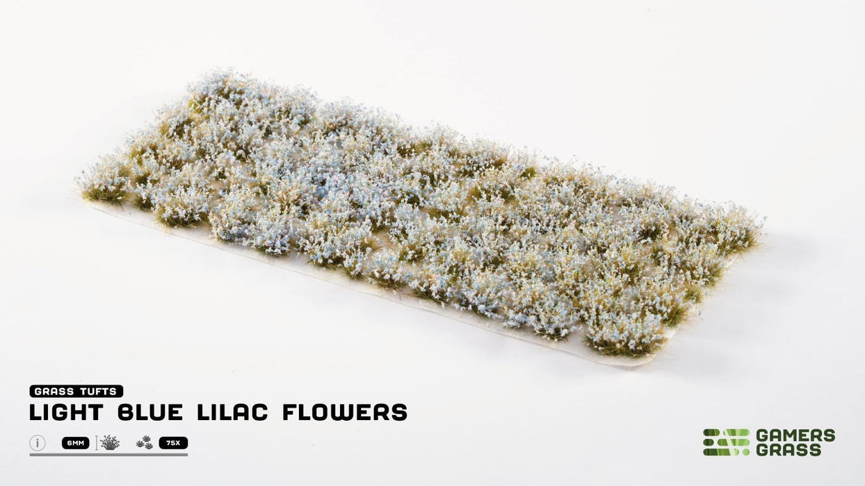Gamers Grass Gamers Grass - Wild Flowers - Light Blue Lilac Flowers available at Northumbrian Tin Soldier