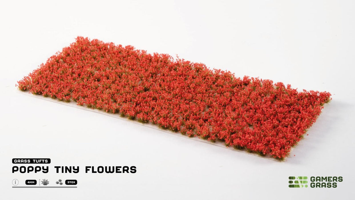 Gamers Grass Gamers Grass - Wild Flowers - Poppy Tiny Flowers available at Northumbrian Tin Soldier