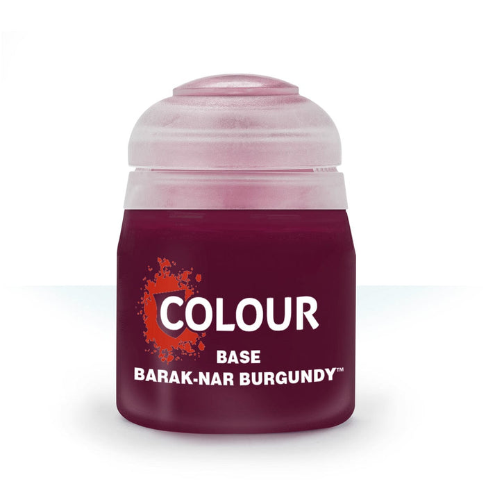Games Workshop Citadel Colour Base: Barak-Nar Burgundy available at Northumbrian Tin Soldier