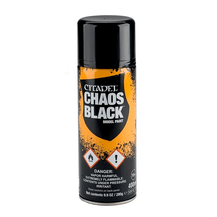 Northumbrian Tin Soldier Citadel Colour Spray: Chaos Black available at Northumbrian Tin Soldier