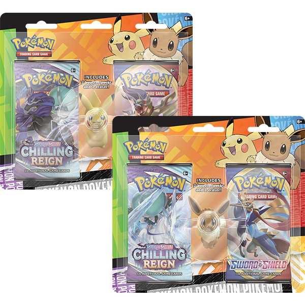 The Pokémon Company Pokémon : Back to School Eraser Blister available at Northumbrian Tin Soldier