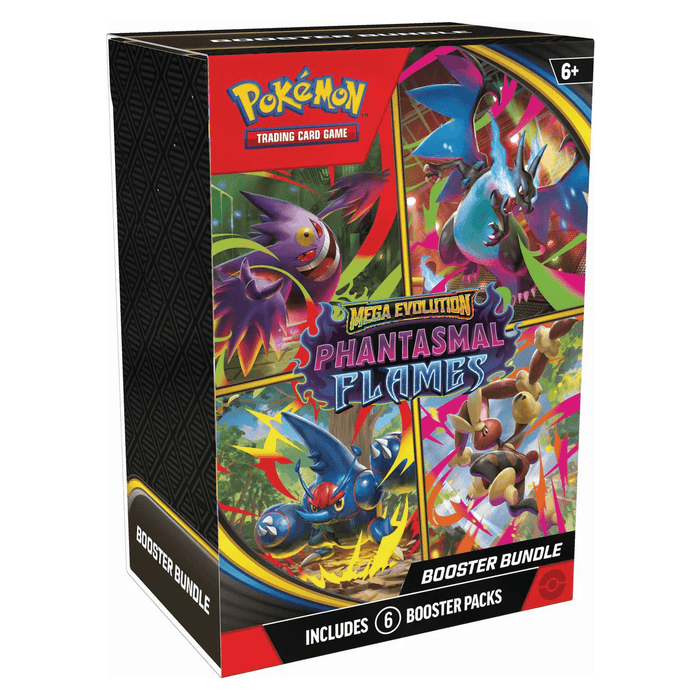 The Pokémon Company Pokémon - Mega Evolution : Phantasmal Flames - Booster Bundle (6 Packs) available at Northumbrian Tin Soldier