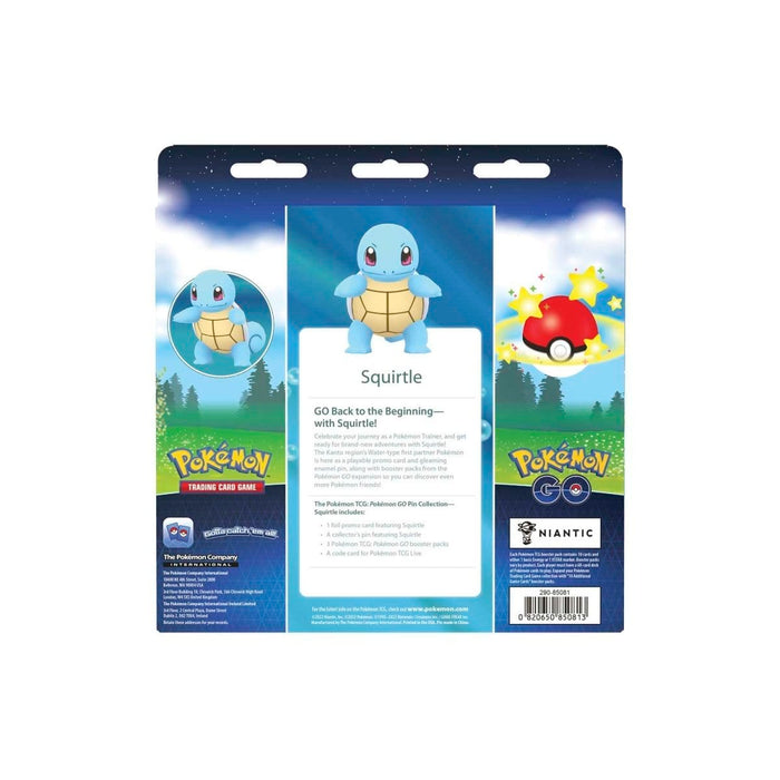 The Pokémon Company Pokémon : Pokémon GO Pin Collection - Squirtle available at Northumbrian Tin Soldier