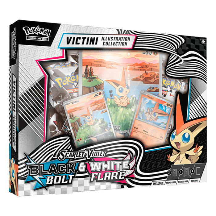 The Pokémon Company Pokémon - Scarlet & Violet - Black Bolt & White Flare - Unova Victini Illustration Collection available at Northumbrian Tin Soldier
