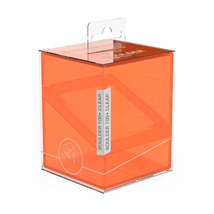 Ultimate Guard Ultimate Guard - Boulder Deck Case - 100+ Clear - Poppy Topaz available at Northumbrian Tin Soldier