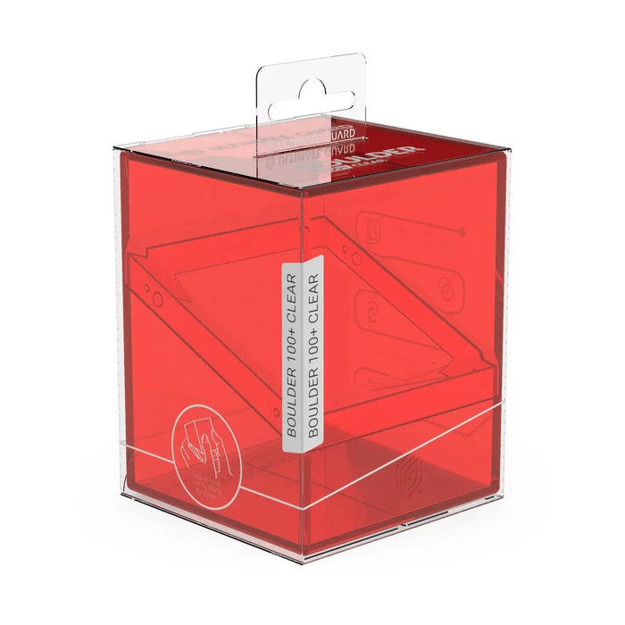 Ultimate Guard Ultimate Guard - Boulder Deck Case - 100+ Clear - Ruby available at Northumbrian Tin Soldier