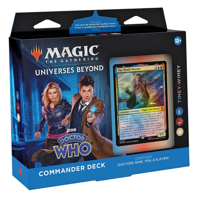 Wizards of The Coast Magic: The Gathering - Universes Beyond - Doctor Who - Commander Deck - Timey Wimey available at Northumbrian Tin Soldier