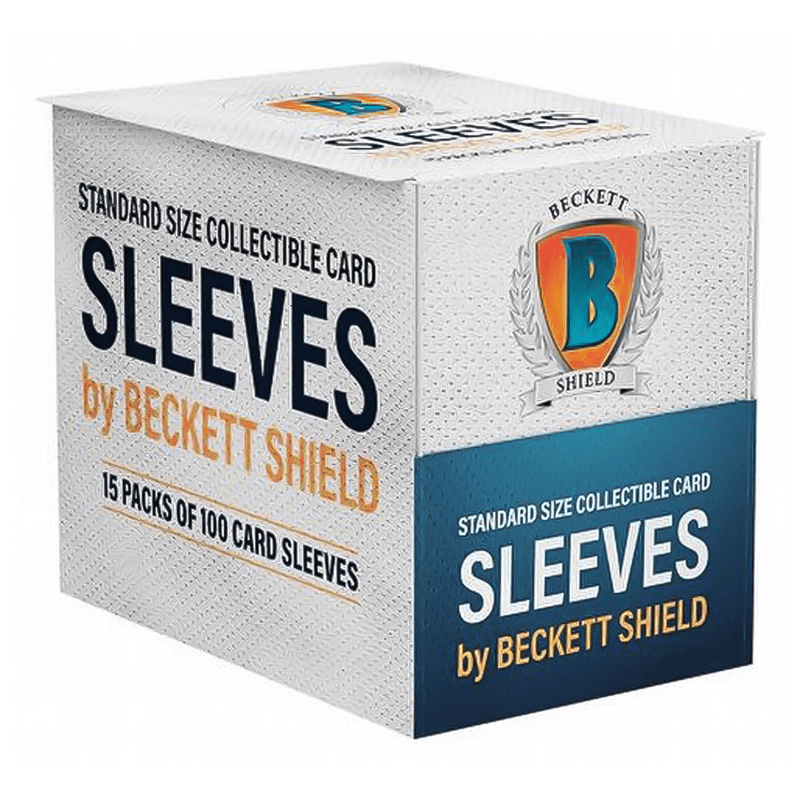 Arcane Tinmen Beckett Shield - Box of Standard Size Collectible Card Sleeves - 15 Packs available at Northumbrian Tin Soldier