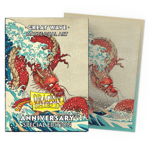 Arcane Tinmen Dragon Shield Brushed Art - Special Edition The Great Wave (100 Sleeves) available at Northumbrian Tin Soldier