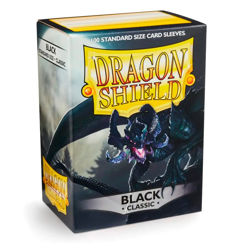 Arcane Tinmen Dragon Shield Classic - Black (100 Sleeves) available at Northumbrian Tin Soldier