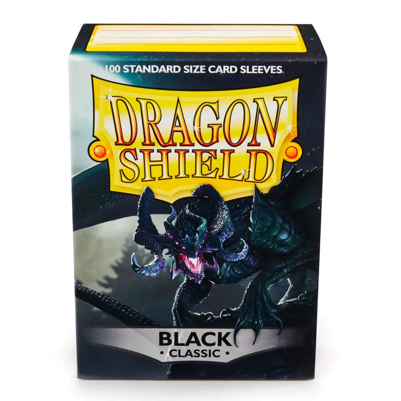 Arcane Tinmen Dragon Shield Classic - Black (100 Sleeves) available at Northumbrian Tin Soldier