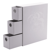 Arcane Tinmen Dragon Shield - Fortress Card Drawers - White available at Northumbrian Tin Soldier