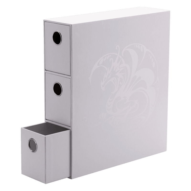 Arcane Tinmen Dragon Shield - Fortress Card Drawers - White available at Northumbrian Tin Soldier
