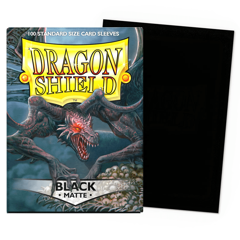 Arcane Tinmen Dragon Shield Matte – Black (100 Sleeves) available at Northumbrian Tin Soldier