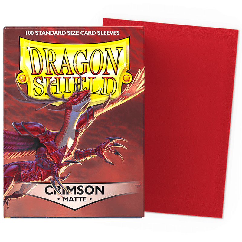 Arcane Tinmen Dragon Shield Matte - Crimson (100 Sleeves) available at Northumbrian Tin Soldier