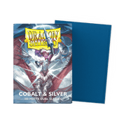 Arcane Tinmen Dragon Shield Matte Dual - Cobalt and Silver (100 Sleeves) available at Northumbrian Tin Soldier