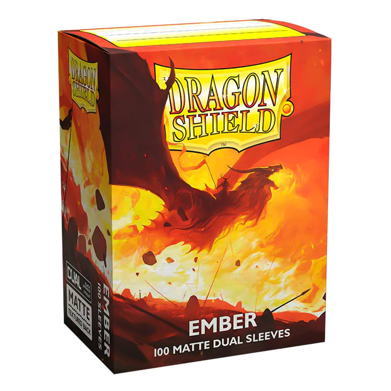 Arcane Tinmen Dragon Shield Matte Dual - Ember (100 Sleeves) available at Northumbrian Tin Soldier