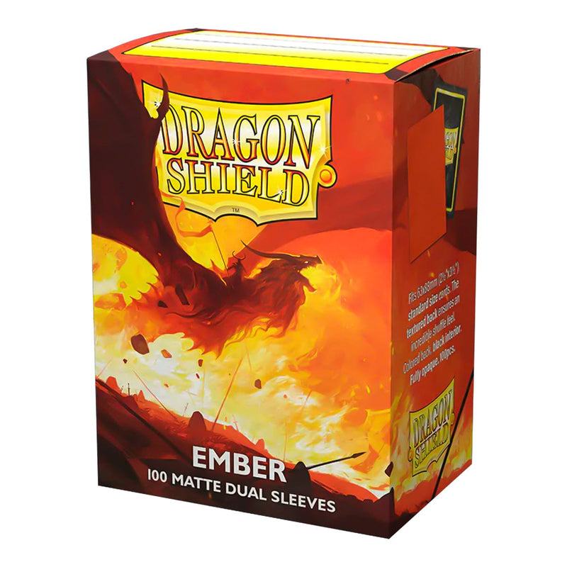 Arcane Tinmen Dragon Shield Matte Dual - Ember (100 Sleeves) available at Northumbrian Tin Soldier
