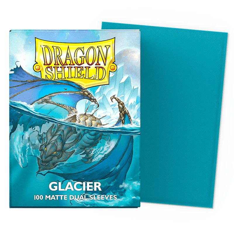 Arcane Tinmen Dragon Shield Matte Dual - Glacier  (100 Sleeves) available at Northumbrian Tin Soldier