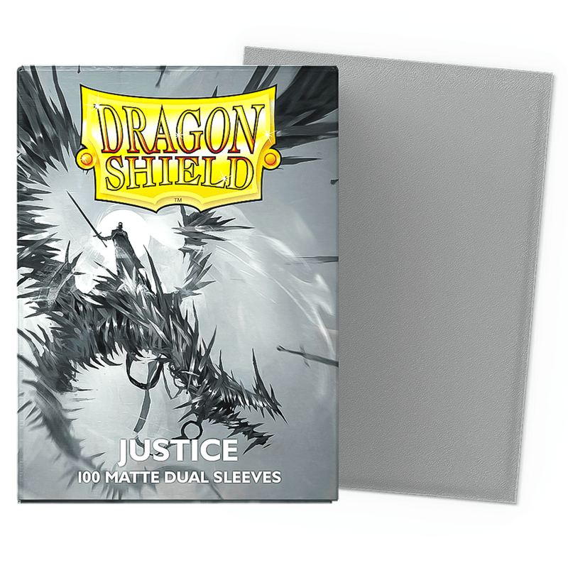 Arcane Tinmen Dragon Shield Matte Dual - Justice (100 Sleeves) available at Northumbrian Tin Soldier