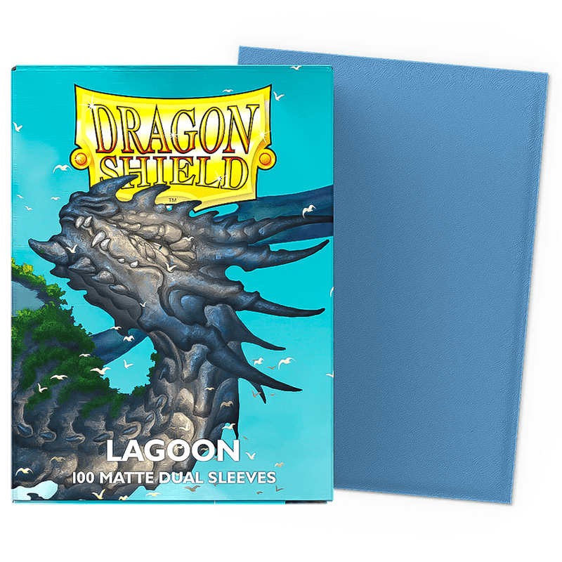 Arcane Tinmen Dragon Shield Matte DUAL - Lagoon (100 Sleeves) available at Northumbrian Tin Soldier