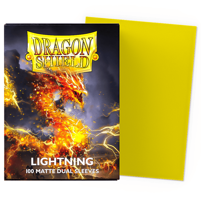 Arcane Tinmen Dragon Shield Matte DUAL - Lightning (100 Sleeves) available at Northumbrian Tin Soldier