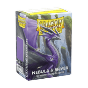 Arcane Tinmen Dragon Shield Matte Dual - Nebula and Silver (100 Sleeves) available at Northumbrian Tin Soldier