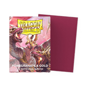Arcane Tinmen Dragon Shield Matte Dual - Pomegranate & Gold (100 Sleeves) available at Northumbrian Tin Soldier