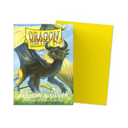 Arcane Tinmen Dragon Shield Matte Dual - Yellow and Silver (100 Sleeves) available at Northumbrian Tin Soldier