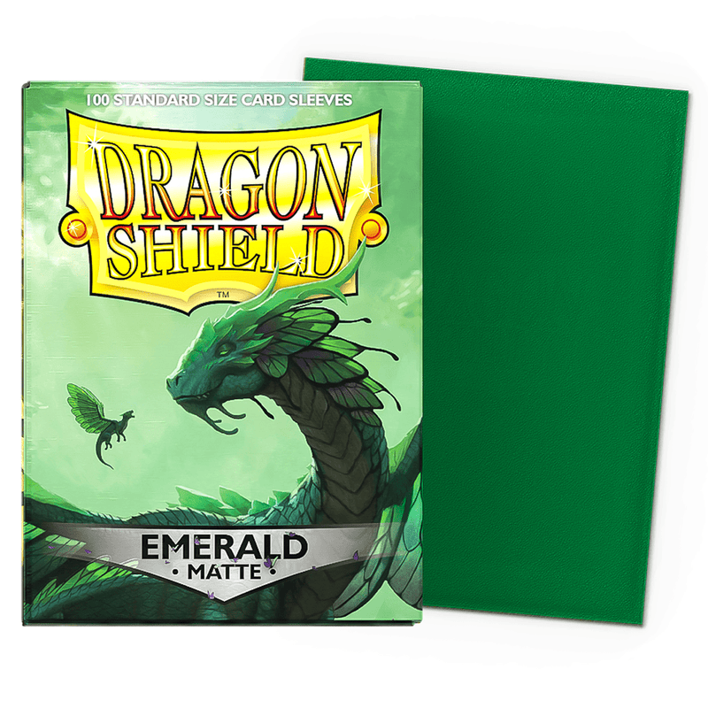 Arcane Tinmen Dragon Shield Matte - Emerald (100 Sleeves) available at Northumbrian Tin Soldier