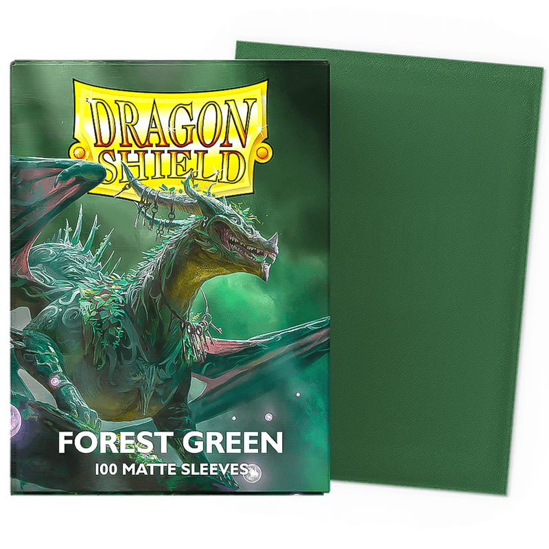 Arcane Tinmen Dragon Shield Matte - Forest Green (100 Sleeves) available at Northumbrian Tin Soldier