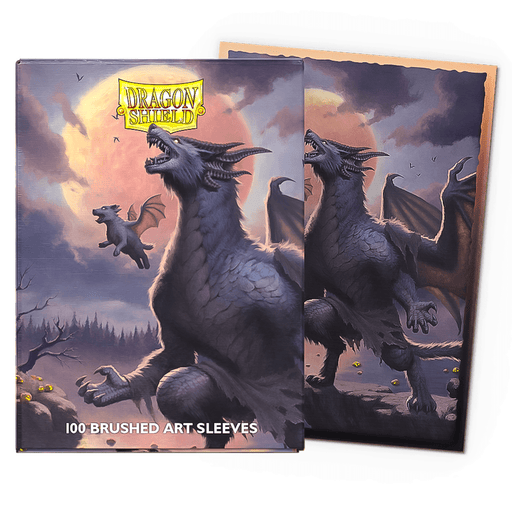 Arcane Tinmen Dragon Shield Matte - Halloween 2023 - Brushed Art Sleeves - Standard Size available at Northumbrian Tin Soldier
