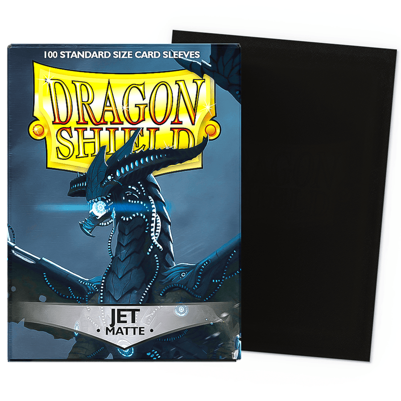 Arcane Tinmen Dragon Shield Matte - Jet (100 Sleeves) available at Northumbrian Tin Soldier