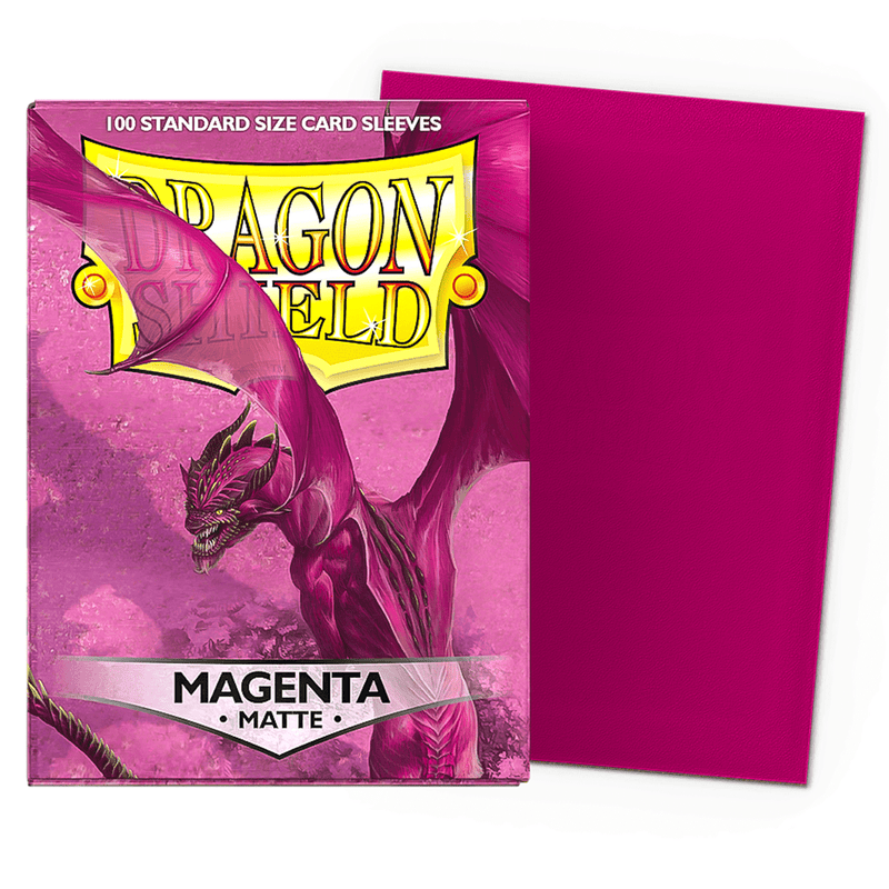 Arcane Tinmen Dragon Shield Matte - Magenta  (100 Sleeves) available at Northumbrian Tin Soldier