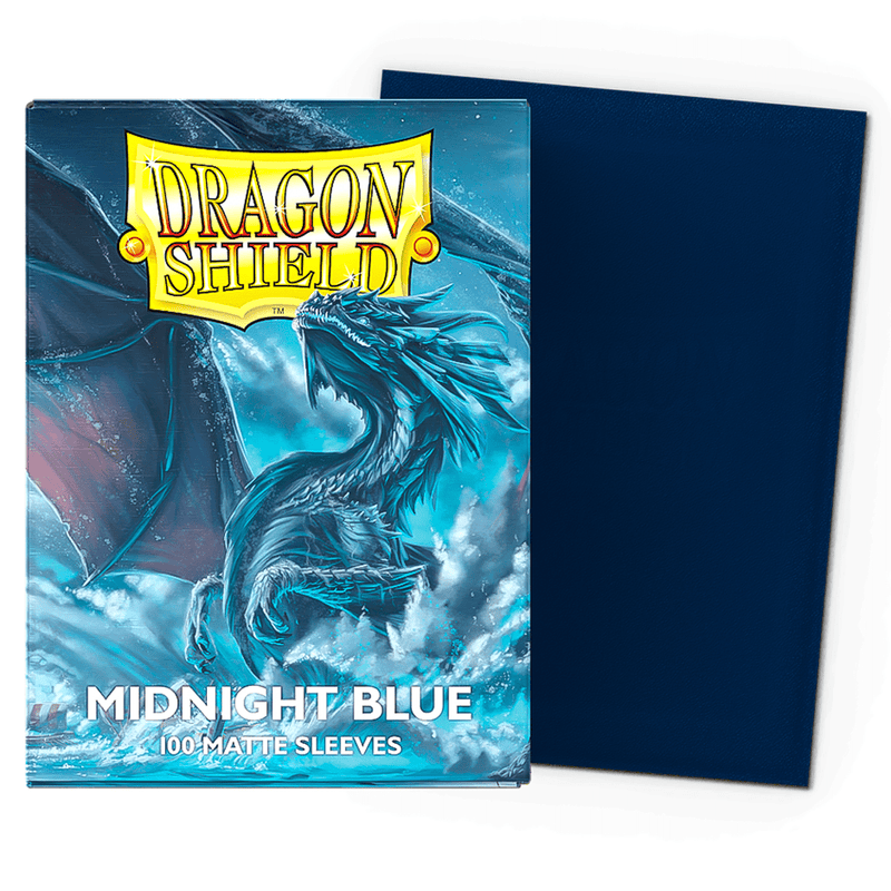 Arcane Tinmen Dragon Shield Matte – Midnight Blue (100 Sleeves) available at Northumbrian Tin Soldier
