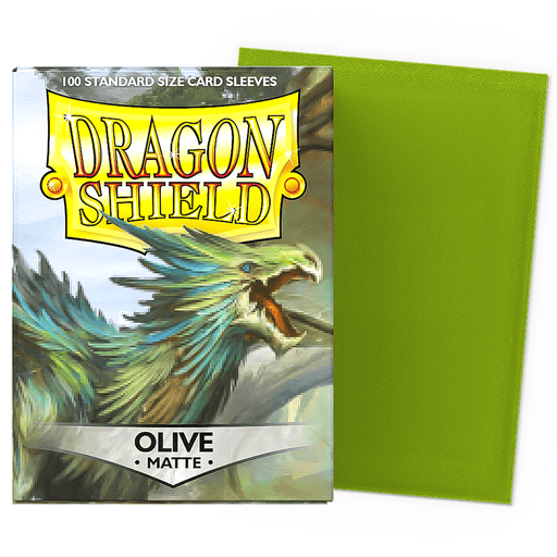 Arcane Tinmen Dragon Shield Matte - Olive(100 Sleeves) available at Northumbrian Tin Soldier