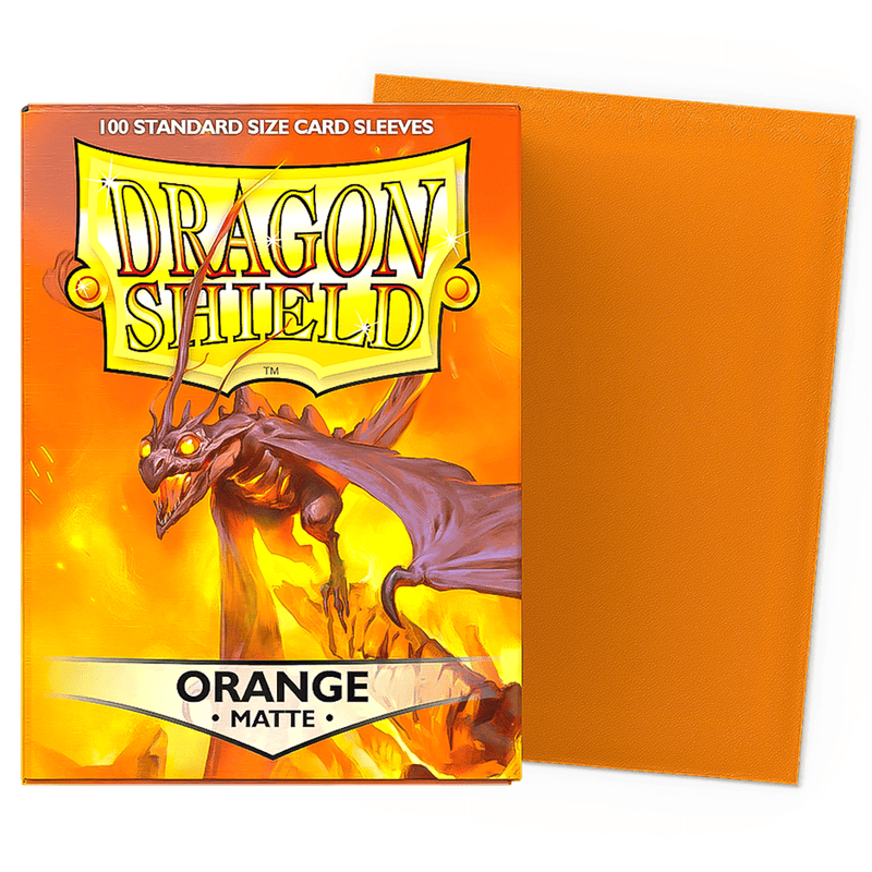 Arcane Tinmen Dragon Shield Matte - Orange(100 Sleeves) available at Northumbrian Tin Soldier