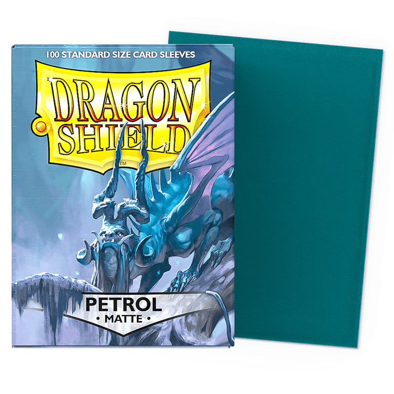 Arcane Tinmen Dragon Shield Matte - Petrol (100 Sleeves) available at Northumbrian Tin Soldier