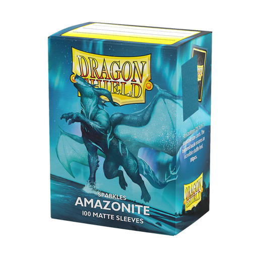 Arcane Tinmen Dragon Shield Matte Sparkles – Amazonite (100 Sleeves) available at Northumbrian Tin Soldier