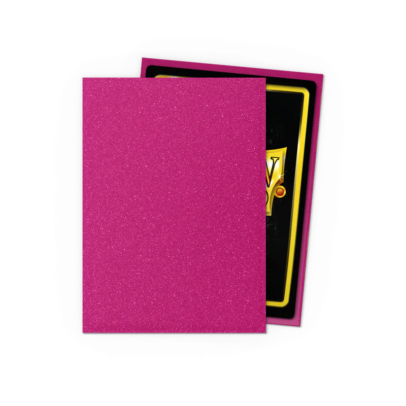 Arcane Tinmen Dragon Shield Matte Sparkles – Pink Sapphire (100 Sleeves) available at Northumbrian Tin Soldier