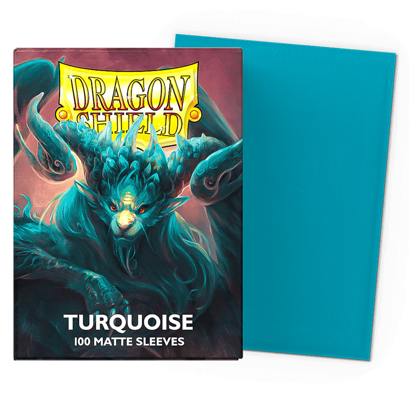 Arcane Tinmen Dragon Shield Matte - Turquoise (100 Sleeves) available at Northumbrian Tin Soldier