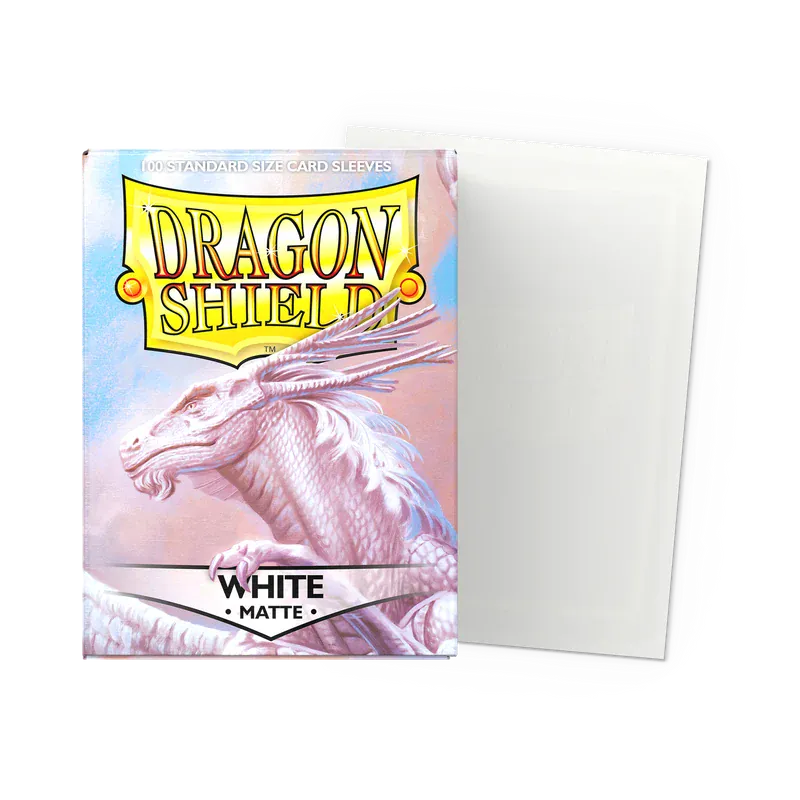 Arcane Tinmen Dragon Shield Matte - White (100 Sleeves) available at Northumbrian Tin Soldier