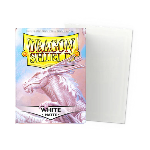Arcane Tinmen Dragon Shield Matte - White (100 Sleeves) available at Northumbrian Tin Soldier