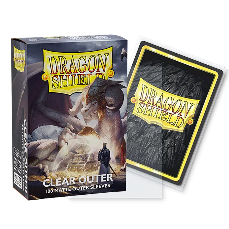 Arcane Tinmen Dragon Shield - Outer Sleeves - Matte Clear (standard size) available at Northumbrian Tin Soldier