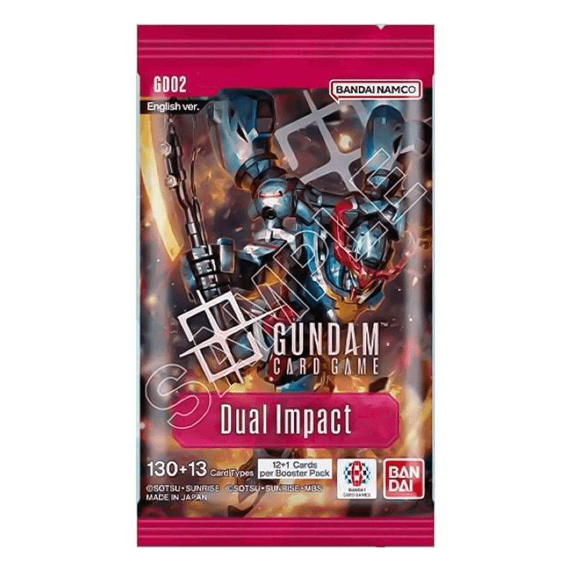 Bandai Gundam Card Game: Dual Type GD-02 Booster Pack available at Northumbrian Tin Soldier