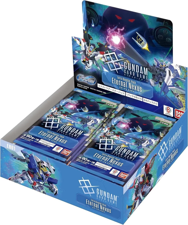 Bandai Gundam Card Game: Eternal Nexus Extra Booster Box (EB01) available at Northumbrian Tin Soldier